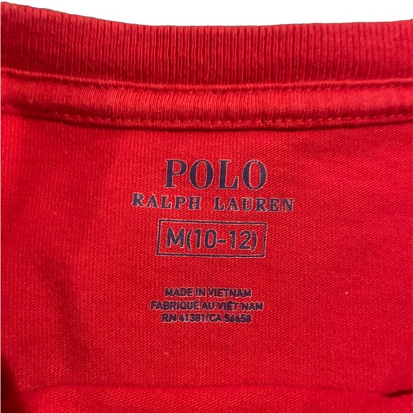 Ralph Lauren boys long sleeve tshirt SZ Medium 10-12 - Picture 3 of 4